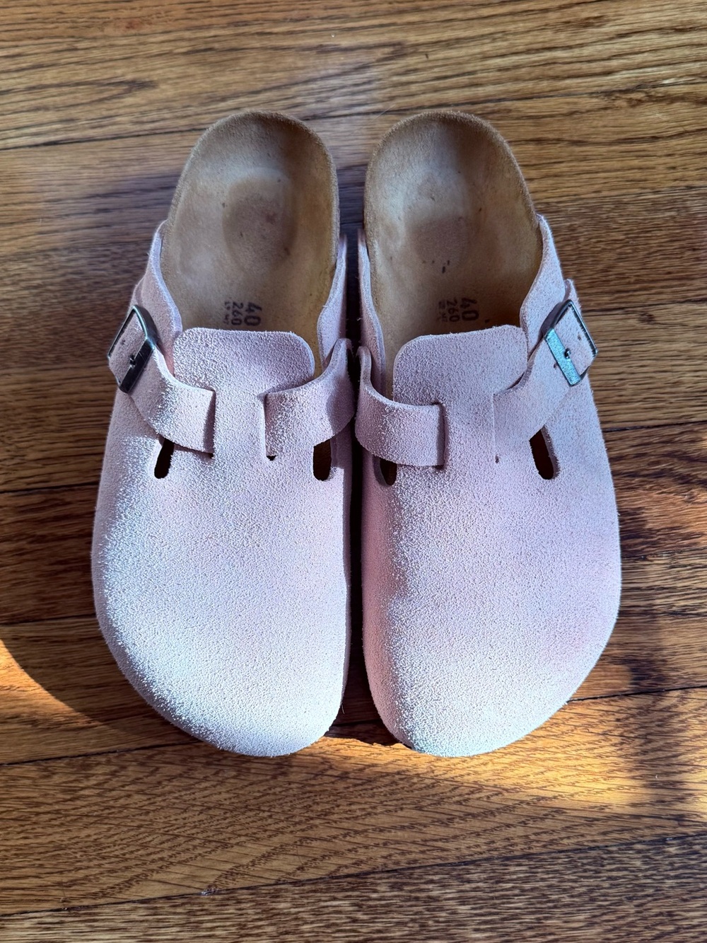 Birkenstock Boston Clog, Light Pink, Size 40
